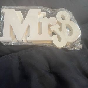 Mr. & Mrs signs